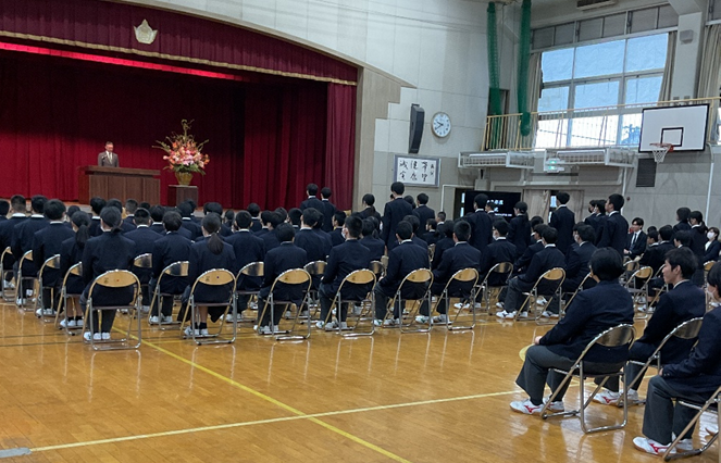 始業式の様子
